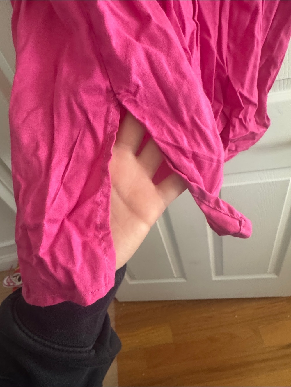 Mossimo Supply Co. Hot Pink Embroidered V-Neck Tunic Top - Picture 2 of 7